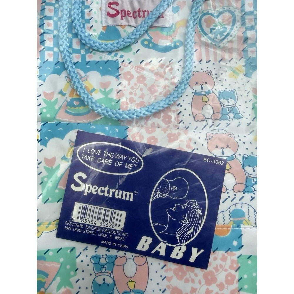 Vintage 90's Spectrum Diaper Bag Tote New With Tags